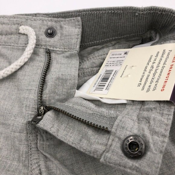 NWT Boys Dressy Chino Sz 2T Shorts Cat & Jack Gray - Picture 3 of 5